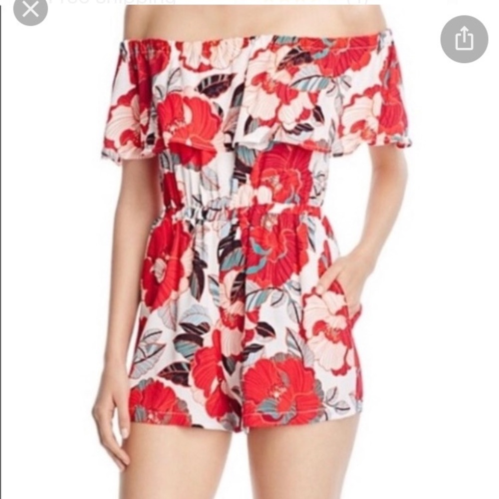 Cupcakes and cashmere floral romper
